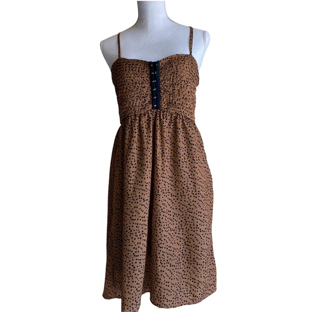 Brown and Black Dress